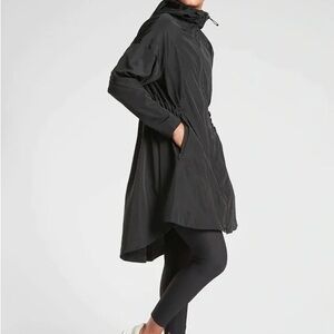 NWT Athleta Solar Wind Anorak Black Jacket Size S